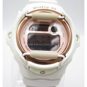 Women Casio Baby G Quartz WR Digital 42mm Round Watch (H671) "New Battery"